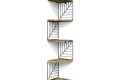 3 Tier Corner Shelves
