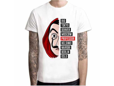 Money Heist Printed Summer T Shirts